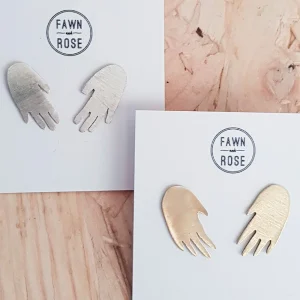 Hand Stud Stud Earrings