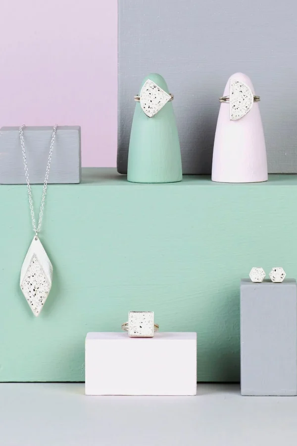 Quarter Circle Terrazzo Ring - Image 4