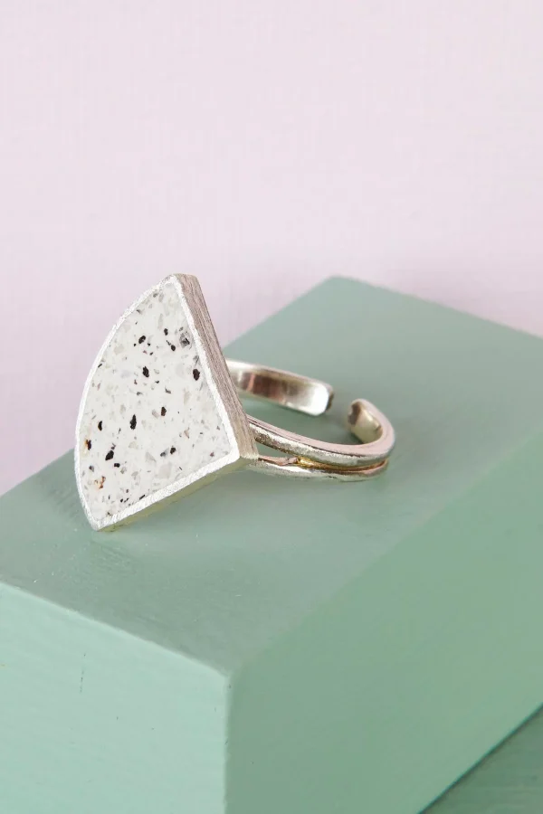 Quarter Circle Terrazzo Ring - Image 2