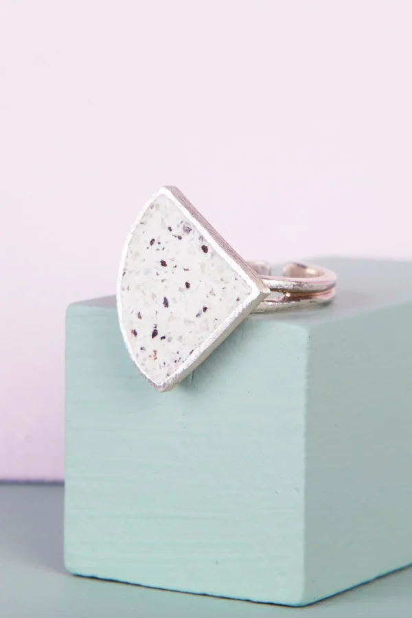 Quarter Circle Terrazzo Ring - Image 3